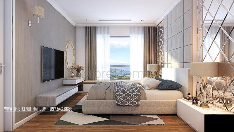 Giường ngủ chung cư hiện đại Giường ngủ chung cư hiện đại