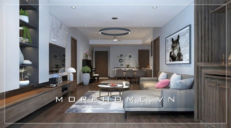 Bộ ghế sofa đôi đóng vai trò là điểm nhấn giúp không gian căn phòng trở nên ấn tượng và sang trọng hơn trong mắt người nhìn.