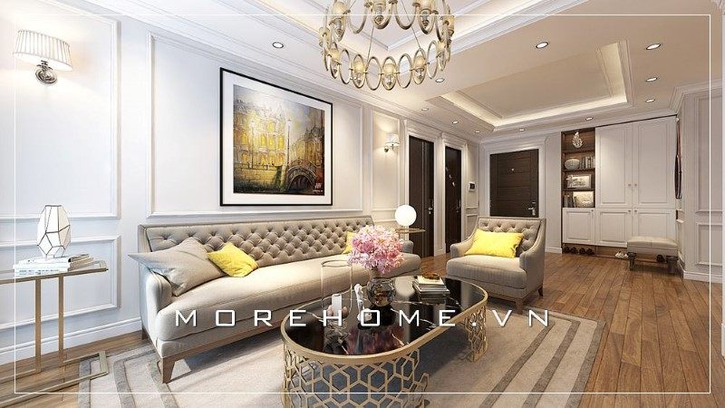 Thiết kế phòng khách chung cư đẹp, sang trọng mang đến 1 chất lượng cuộc sống tốt cho mọi thành viên trong gia đình.