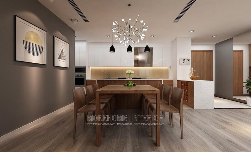 Bàn ghế ăn gỗ có thiết kế đơn giản nhưng vẫn đẹp và tinh tế.